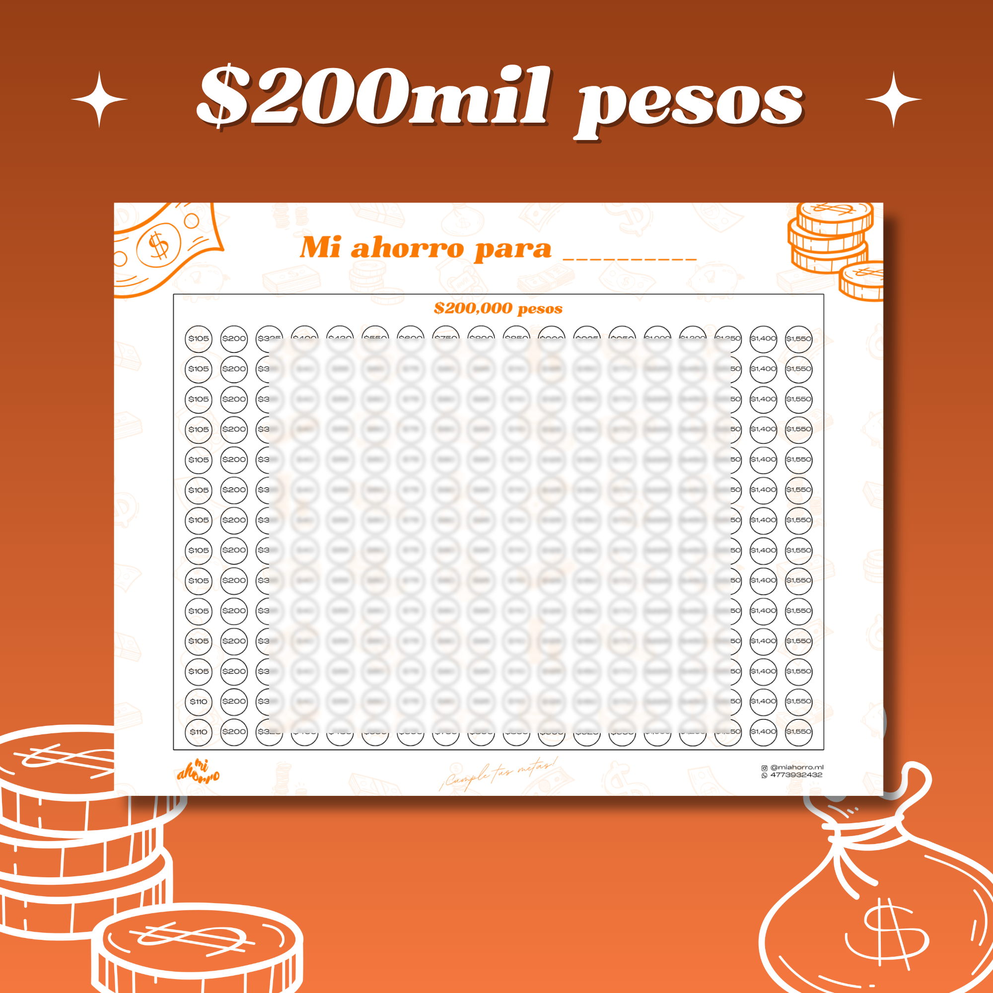 Ahorro de $200,000 pesos