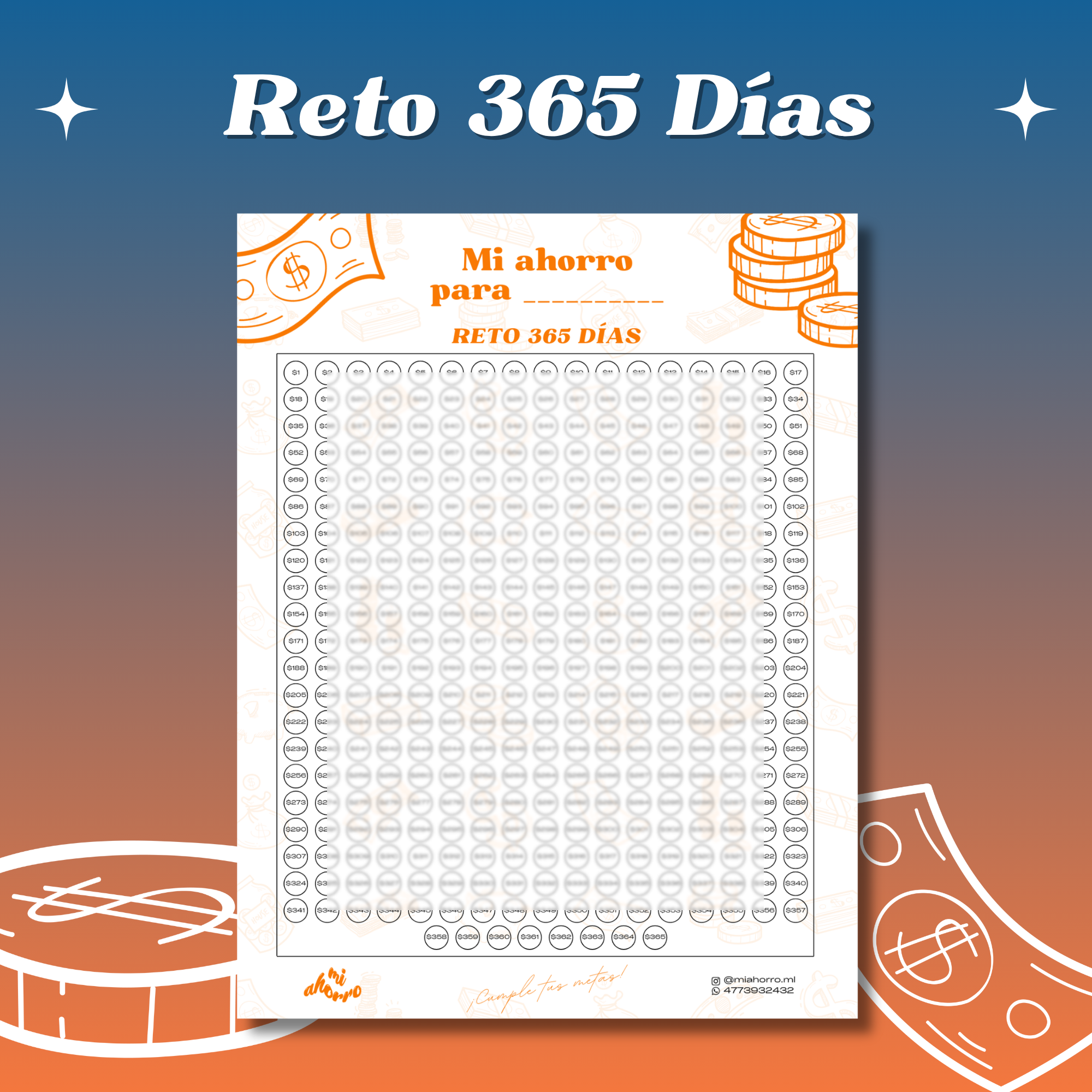 Reto de Ahorro en 365 Días